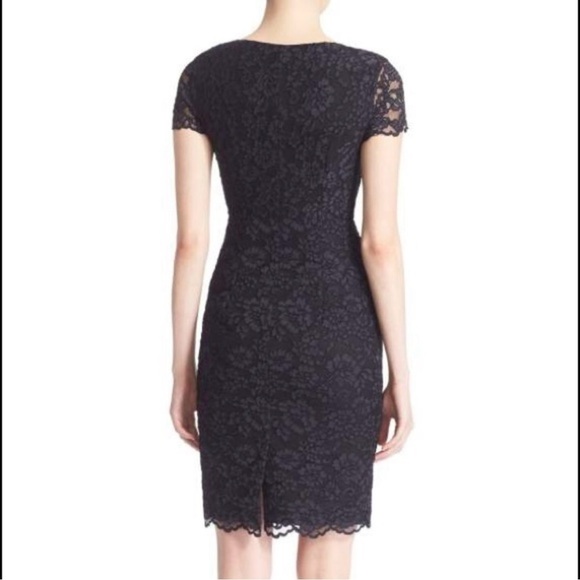 DVF Diane Von Furstenberg Ainsley Lace Sheath Dress Black - Picture 16 of 16